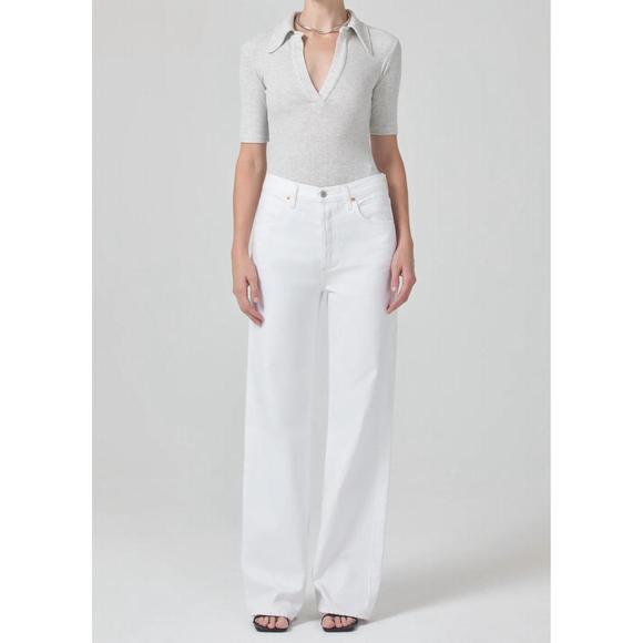 NEW CITIZENS OF HUMANITY liu bodysuit in heather grey - Picture 5 of 5